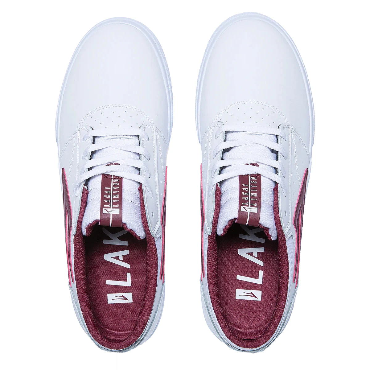 Lakai Griffin White/Burgundy Leather 2 Lakai Griffin White/Burgundy Leather – Bild 2