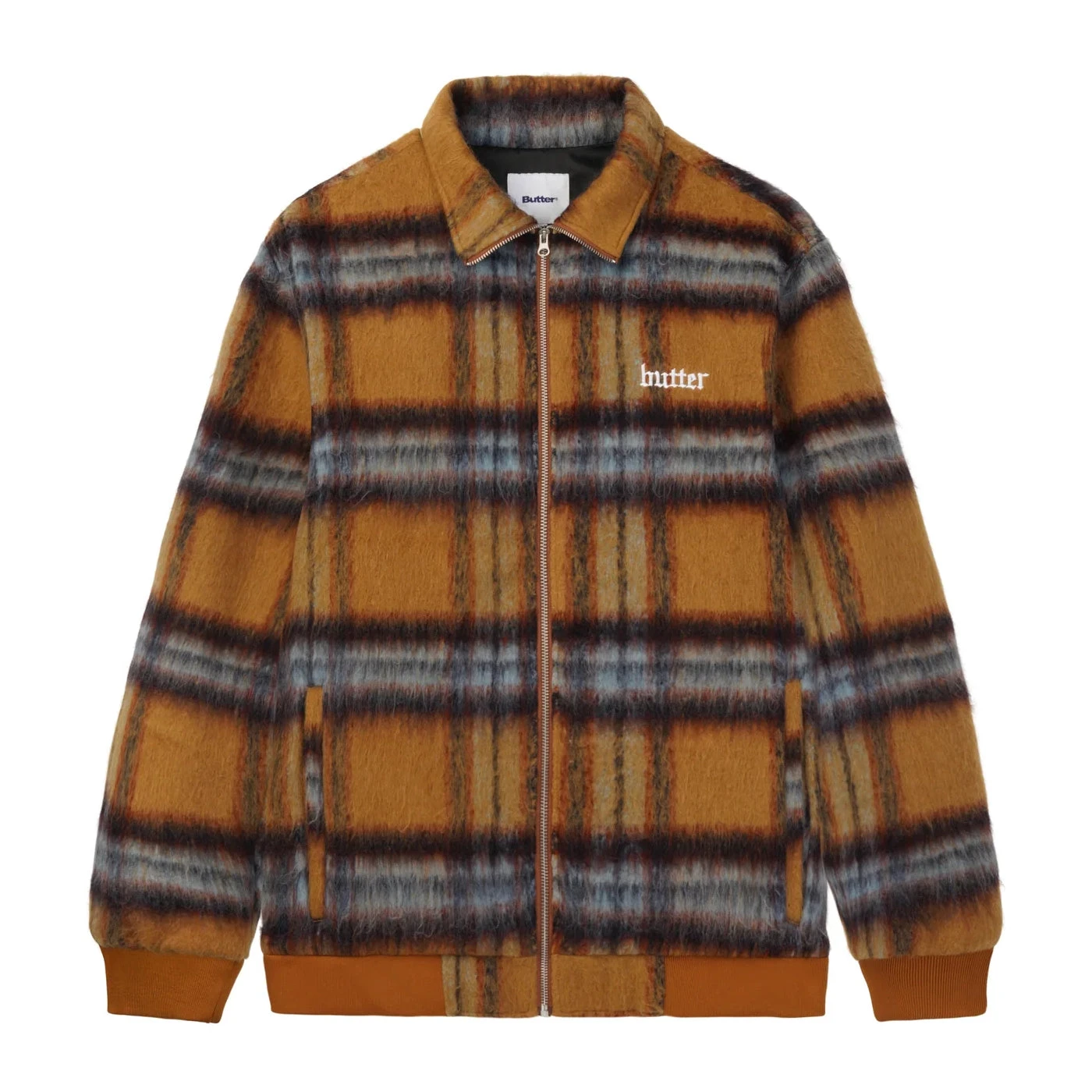 Butter Goods Hairy Plaid Jacker Brown 1 Butter Goods Hairy Plaid Jacker Brown