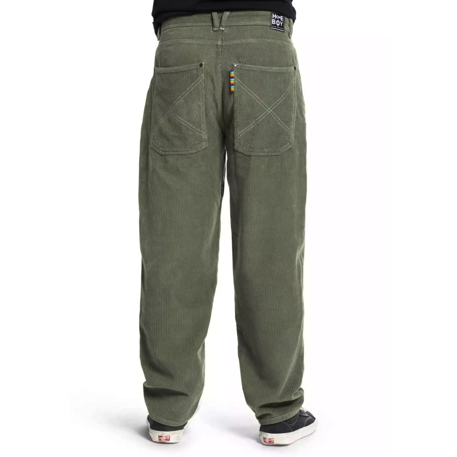 HomeBoy X-Tra Baggy Cord Pant Olive 1 HomeBoy X-Tra Baggy Cord Pant Olive
