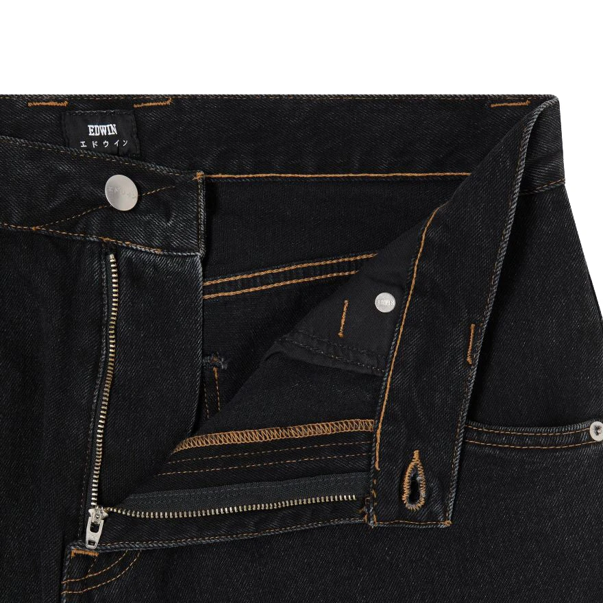 Edwin Tyrell Pant Pembroke Black Dark Marble Wash 3 Edwin Tyrell Pant Pembroke Black Dark Marble Wash – Bild 3