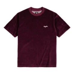 Magenta Velours T-Shirts Burgundy