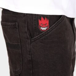 Spitfire Bighead Fill Denim Shorts Black -StreetStyle Aktionshaus img0329