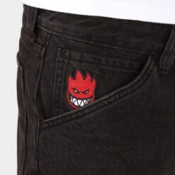 Spitfire Bighead Fill Denim Shorts Black -StreetStyle Aktionshaus img0330