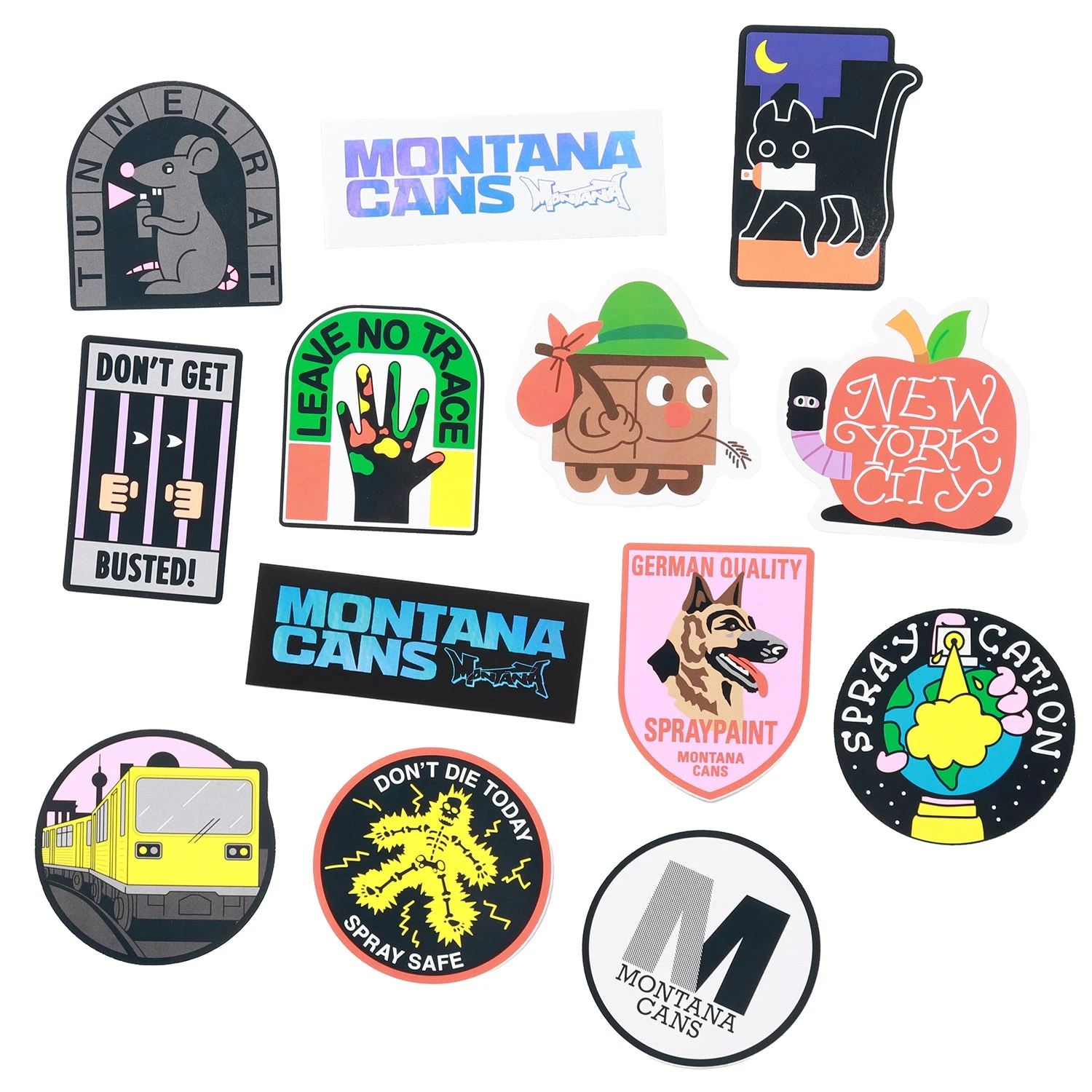 Montana Cans Spraycation Sticker Set Of 12 Assorted Vinyl Stickers 2 Montana Cans Spraycation Sticker Set Of 12 Assorted Vinyl Stickers – Bild 2