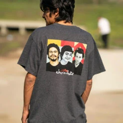 Lakai X Chocolate Portrait T-Shirt Charcoal Heather -StreetStyle Aktionshaus lakaixchocolate1181200x