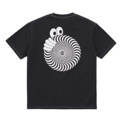Last Resort X Spitfire Last Resort Swirl T-Shirt Black -StreetStyle Aktionshaus last resort ab spitfire swirl shortsleeve tee washed black 01