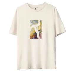 Poetic Collective Logo Cut Out T-Shirt Off White