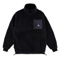Magenta Skateboards MTN 3/4 Highneck Hoodie Black