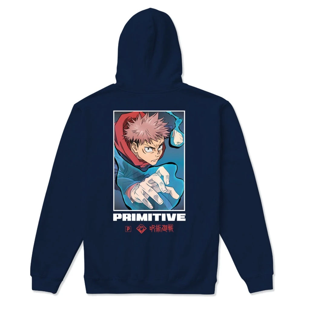 Primitive X Jujutsu Kaisen Yuji Hw Hoodie Navy 1 Primitive X Jujutsu Kaisen Yuji Hw Hoodie Navy