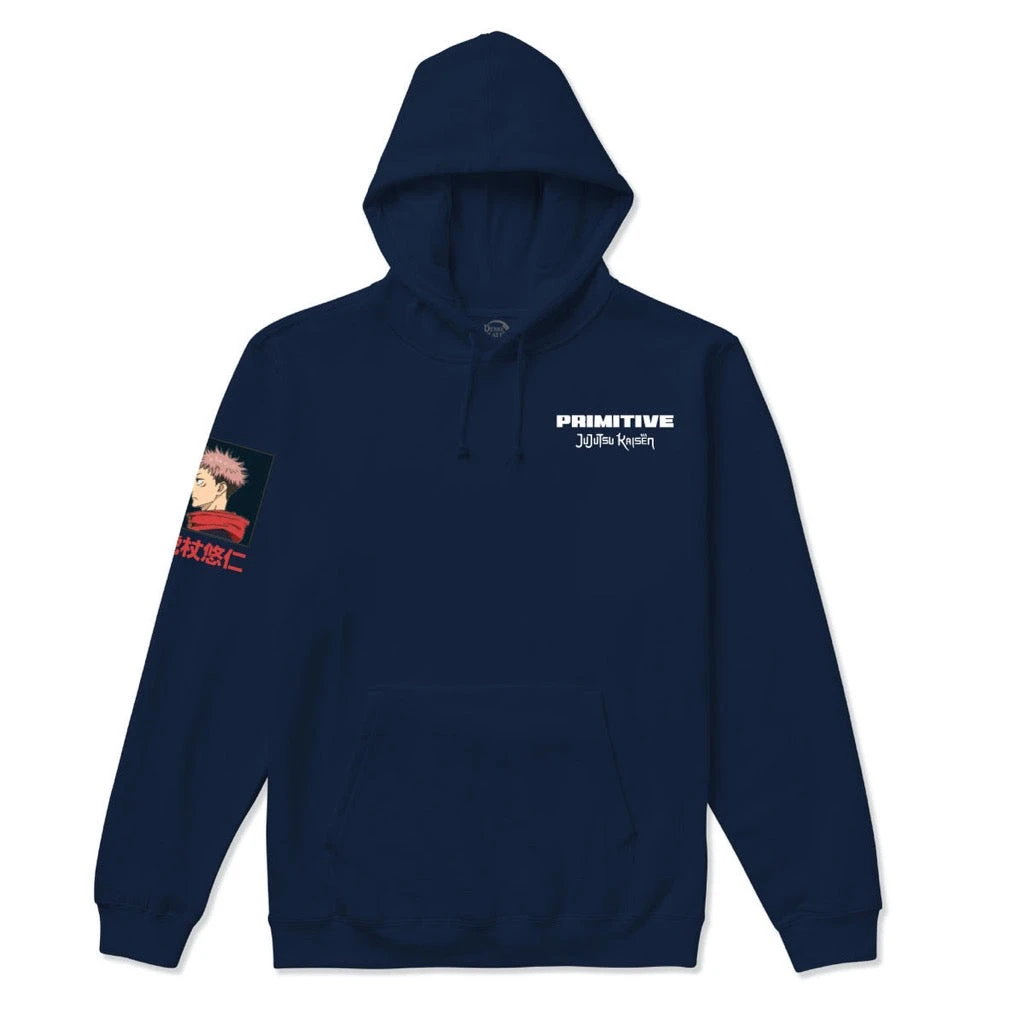 Primitive X Jujutsu Kaisen Yuji Hw Hoodie Navy 2 Primitive X Jujutsu Kaisen Yuji Hw Hoodie Navy – Bild 2