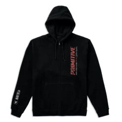 Primitive X Jujutsu Kaisen Itadori Sukuna Zip Hoodie Black -StreetStyle Aktionshaus papsu2325 itadori sukuna zip hood black f1198x1198