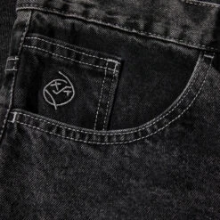 Polar Skate Co. Big Boy Shorts Silver Black -StreetStyle Aktionshaus polar skate co sp24 big boy shorts silver black 4