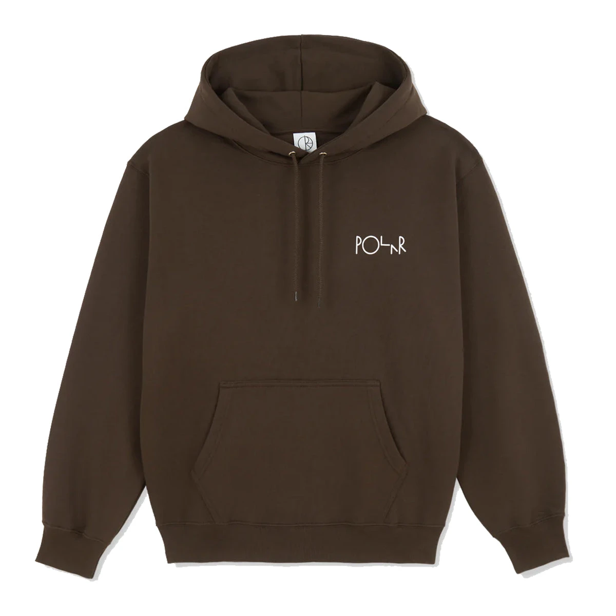 Polar Skate Co. Stroke Logo Dave Hoodie Chocolate 1 Polar Skate Co. Stroke Logo Dave Hoodie Chocolate