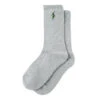 Polar Skate Co. No Comply Sport Socks Heather Grey / Green