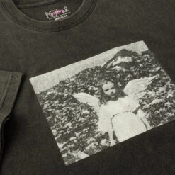 Polar Skate Co. Angel T-Shirt Silver Black -StreetStyle Aktionshaus polar skate co su23 hardgoods tee angel silver black 3stayonline