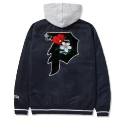 Primitive Keeper Two-Fer Varsity Jacket Navy