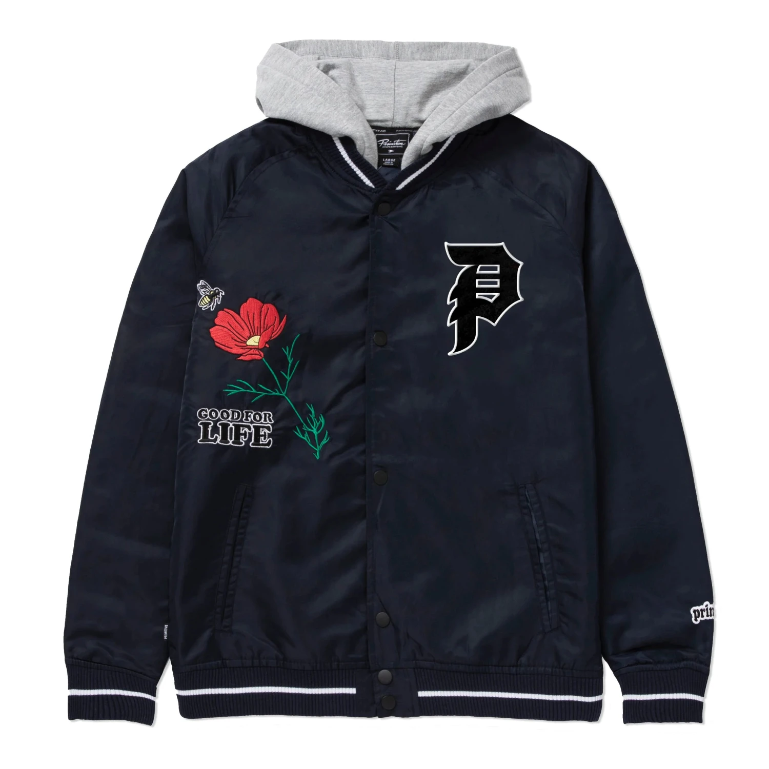 Primitive Keeper Two-Fer Varsity Jacket Navy 2 Primitive Keeper Two-Fer Varsity Jacket Navy – Bild 2