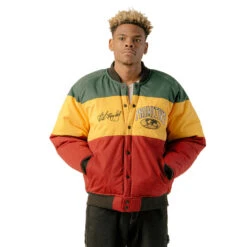 Primitive Marley Puff Jacke Grn Gelb Rot -StreetStyle Aktionshaus primitive marley puff jacke grn gelb rot stayonline