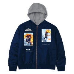 Primitive Shoto Todoroki My Hero Academia Bomber Jacket Navy