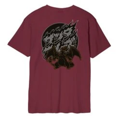 Santa Cruz X Pokemon Fire Type 3 T-Shirt Maroon