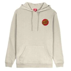 Santa Cruz Classic Dot Chest Hoodie Light Grey -StreetStyle Aktionshaus sca hdy 98351