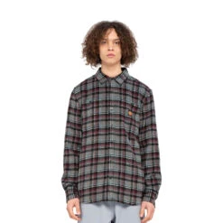 Santa Cruz Apex Langarm Hemd Grey/Multi