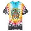 Santa Cruz Dressen Rose Crew Three Front T-Shirt Black Rainbow