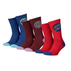 Santa Cruz Youth 3er Pack Pop Dot Socks Assorted 37-40