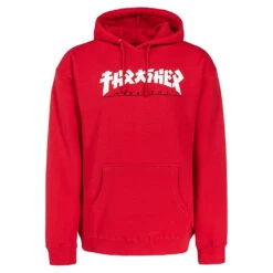 Thrasher Godzilla Hoodie Red