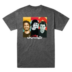 Lakai X Chocolate Portrait T-Shirt Charcoal Heather