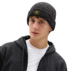 Vans Bruckner Cuf Beanie Black Heather -StreetStyle Aktionshaus vansbrucknercufbeanieblackheather3